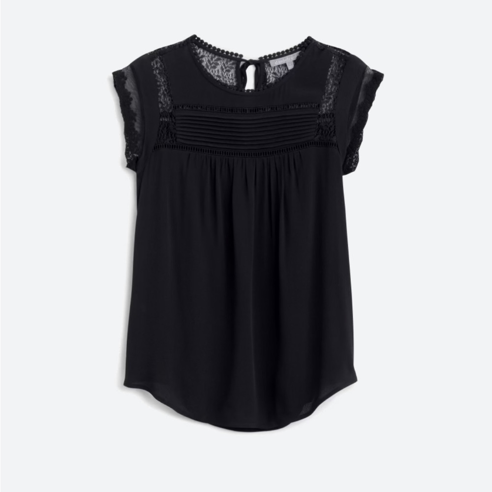 Daniel Rainn Becru Lace detail blouse